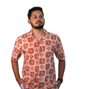 001_Hand block-printed mulmul cotton shirt_2