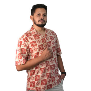 001_Hand block-printed mulmul cotton shirt_5